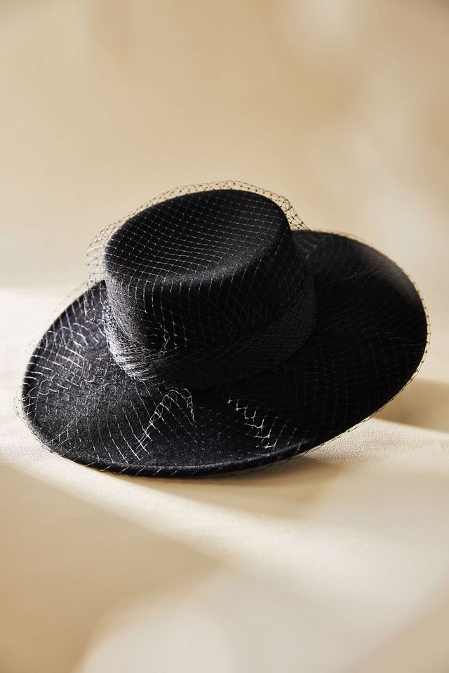Anthropologie Eugenia Kim Lena Black Birdcage Hat Anthropologie Eugenia Kim Lena Black Birdcage Hat main image 3