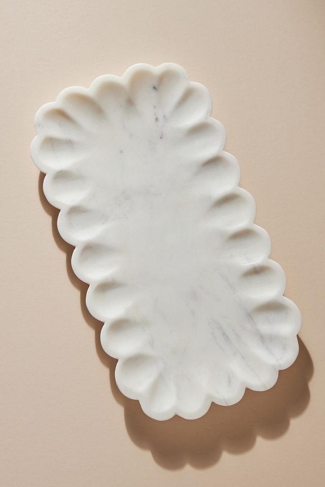 Marmor Jakobsmuschel-Tablett #2