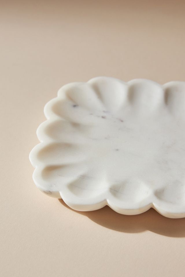 Marmor Jakobsmuschel-Tablett #3