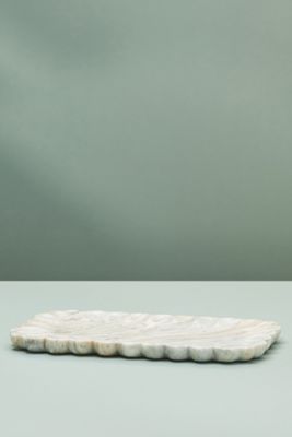 Marble Scalloped Tray