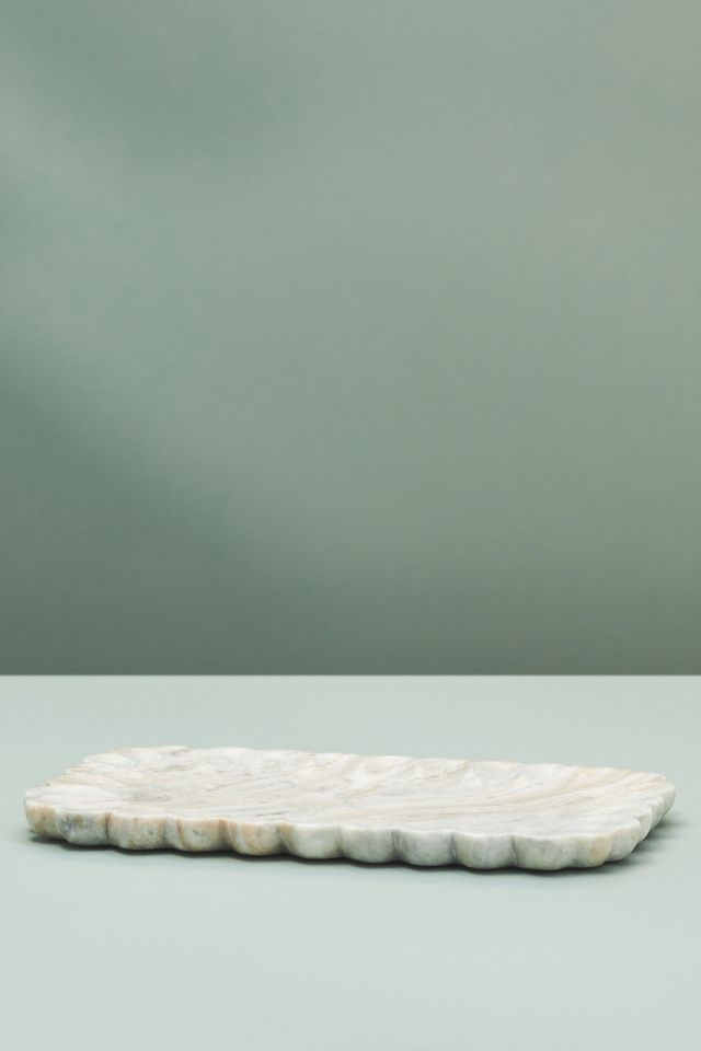 Marble Scalloped Tray