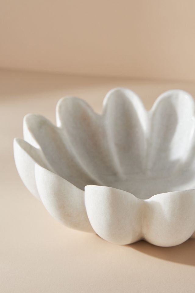 Ruffle Marble Decorative Bowl #2