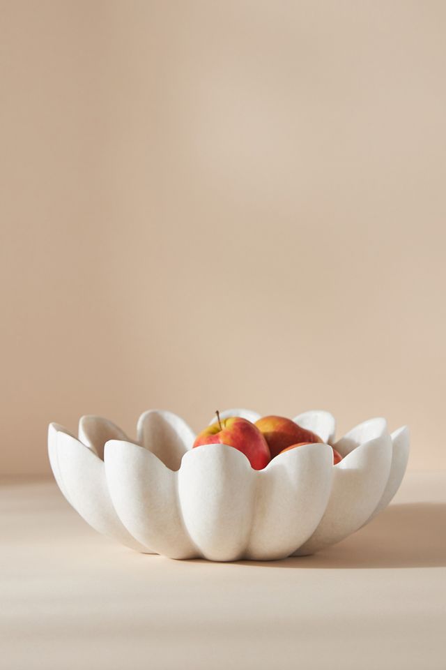Ruffle Marble Decorative Bowl #1