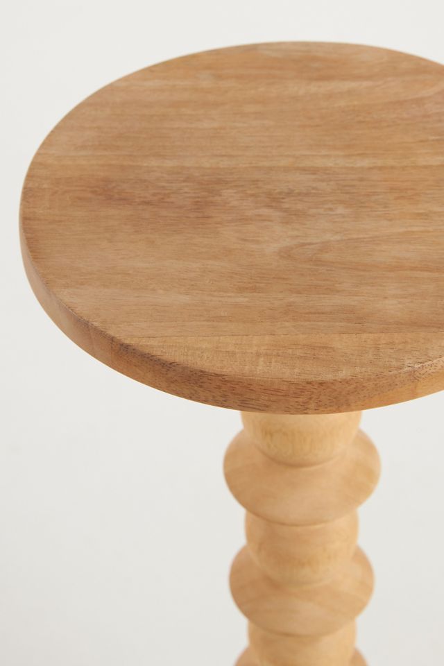 Hudson Mango Wood Round Side Table #1