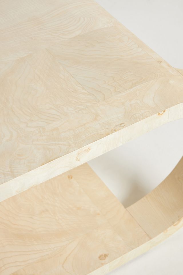 Cassini Acacia Wood Curve Coffee Table #4