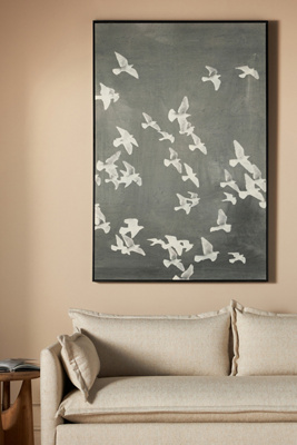 Anthropologie Flight 2 Wall Art In Grey