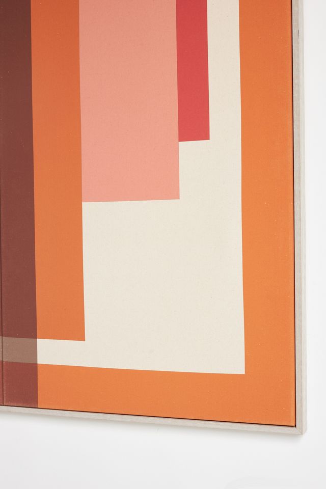 Red Geo Diptych Wall Art #2