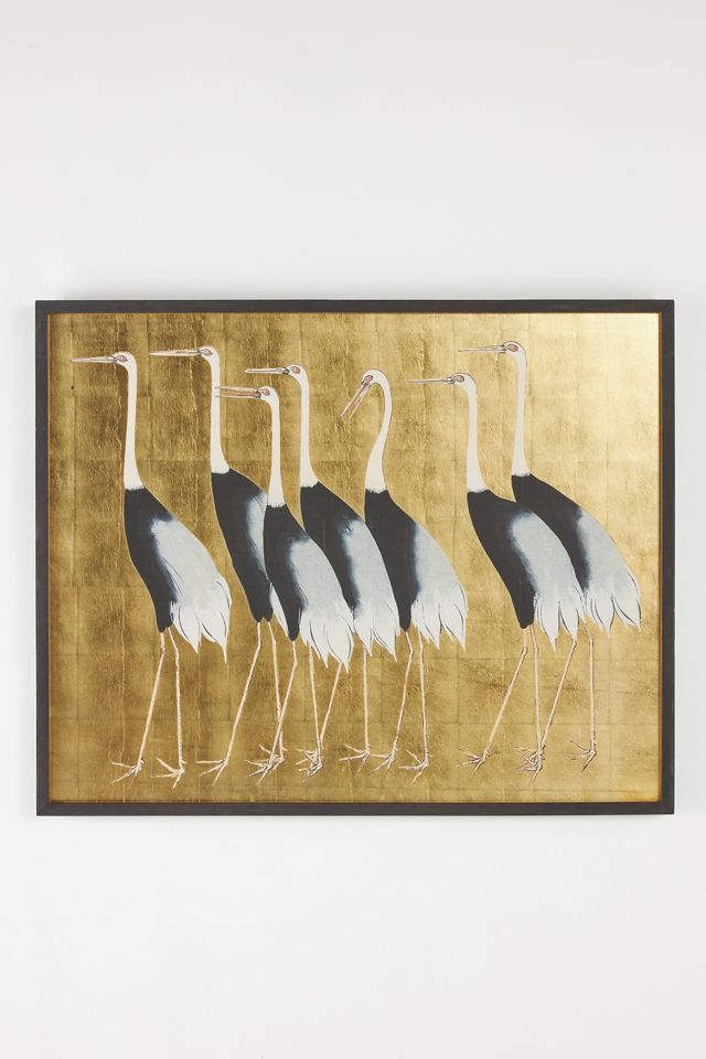 Golden Flock Wall Art #1