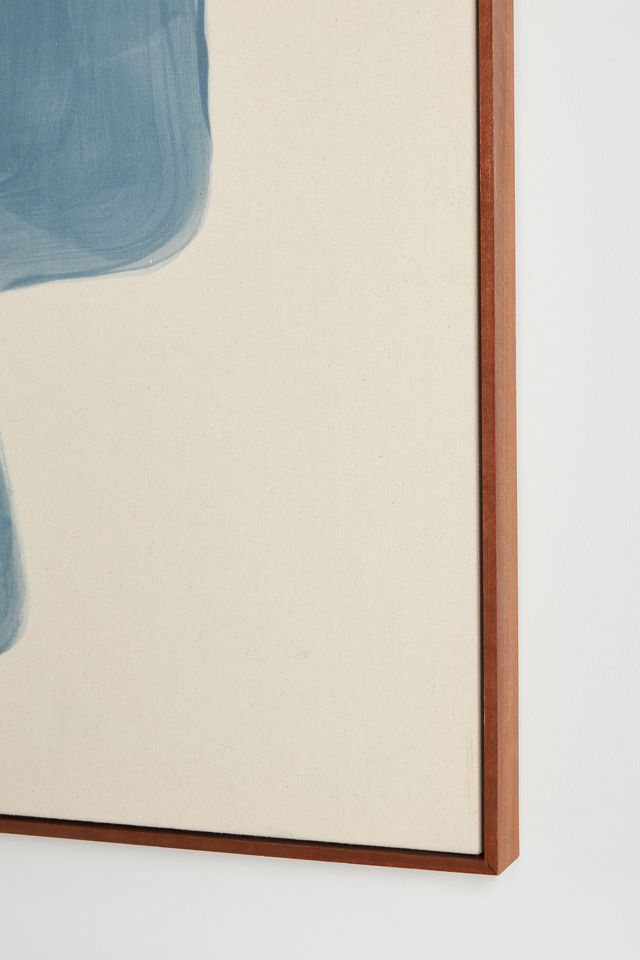 Organic Mod Blue Wall Art #1