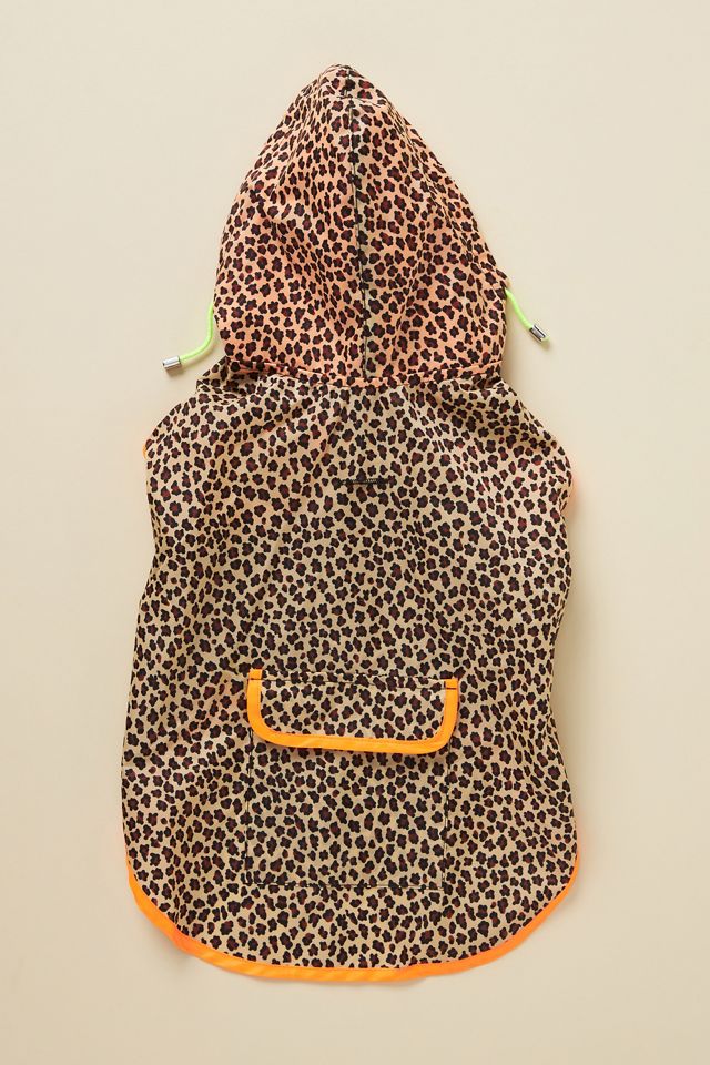 WARE of the DOG Leopard Print Hooded Raincoat #1
