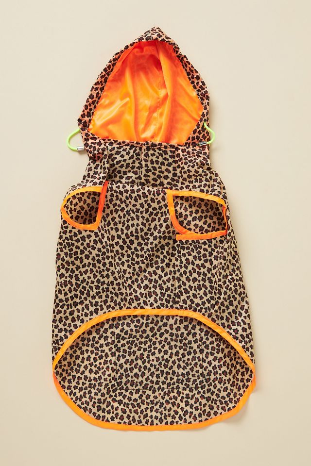 WARE of the DOG Leopard Print Hooded Raincoat #2