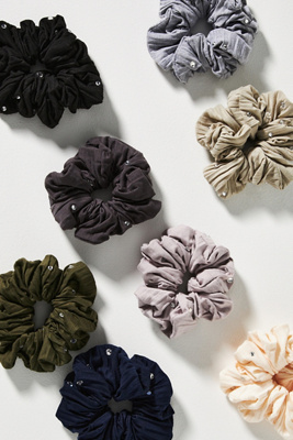 Set 3 Scrunchies In Seta Slip – Morbidi Per Capelli – Rosa – Nuovi Con Etichette