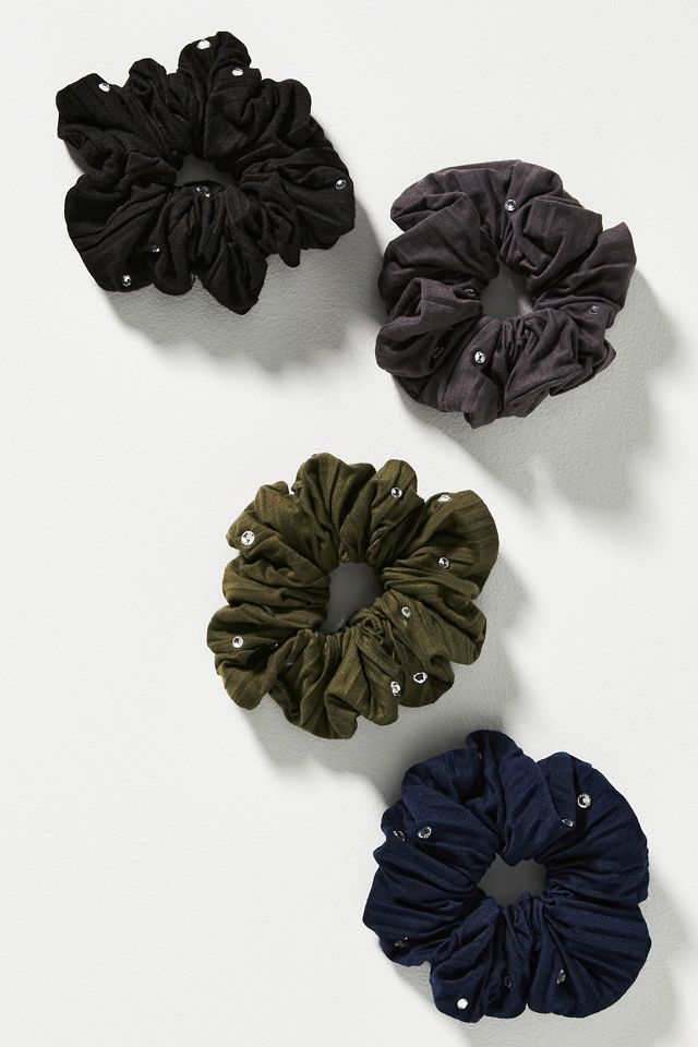 Crystal Scrunchies, Set of 4 #1