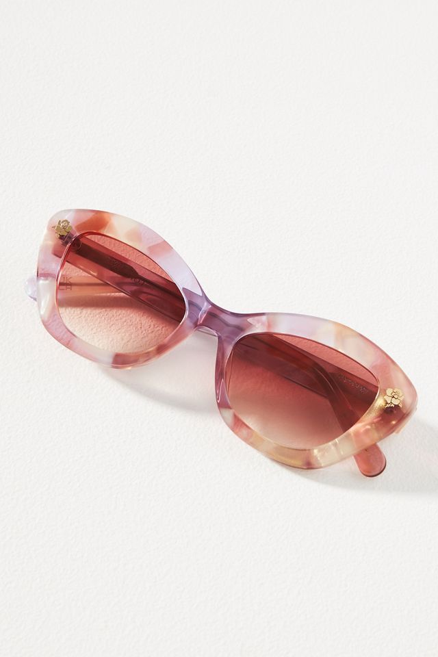 LoveShackFancy Hessel Cat-Eye Sunglasses | Anthropologie display picture 3