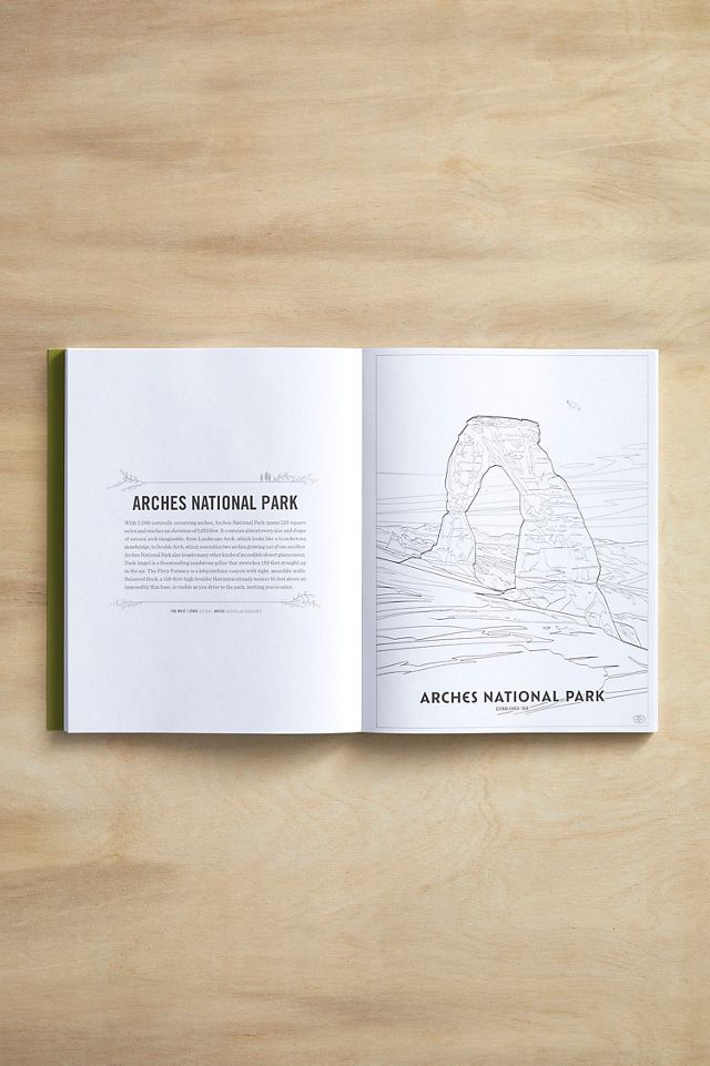 The Art of National Parks Coloring Book #1