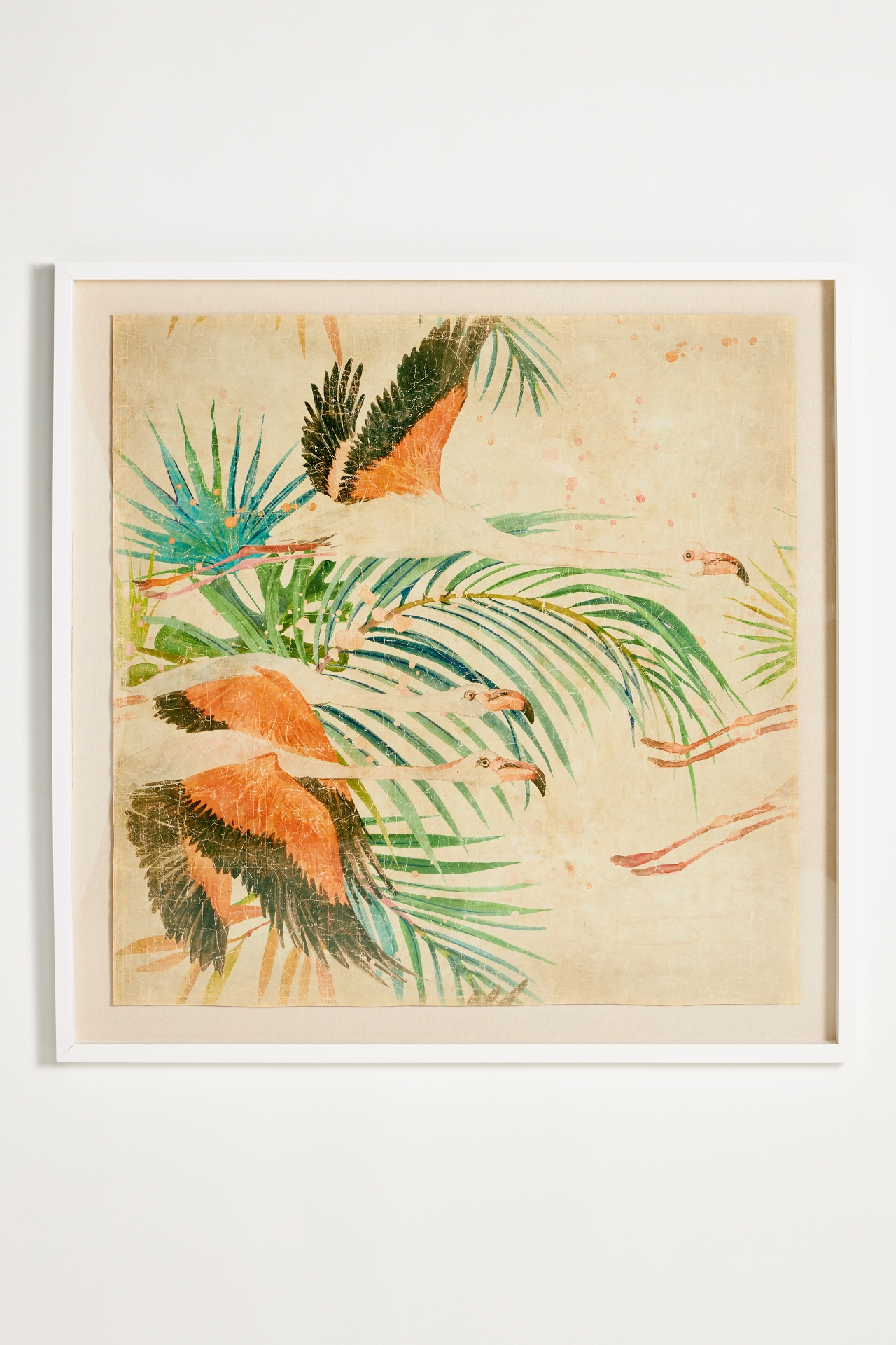 Flamingo Flock Wall Art