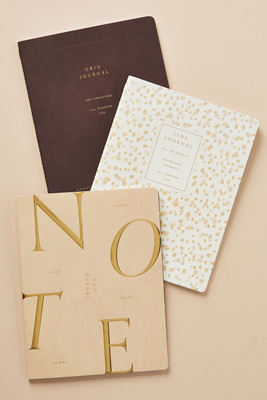 Fringe Studio Paperback Notebooks, Set of 3 | Anthropologie