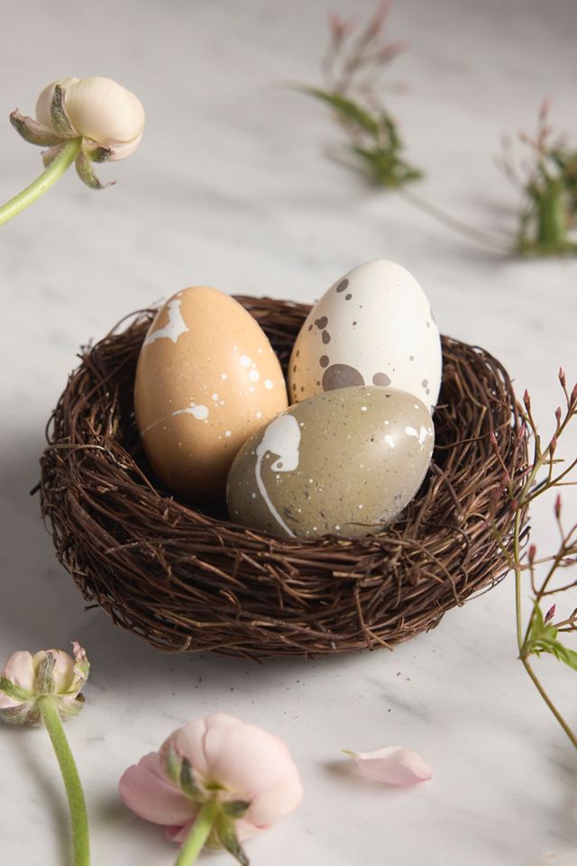 Chocolate Nest with Neutral Chocolate Eggs | AnthroLiving