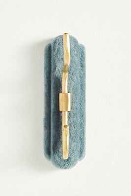 Anthropologie Hazel Velvet Hook In Blue