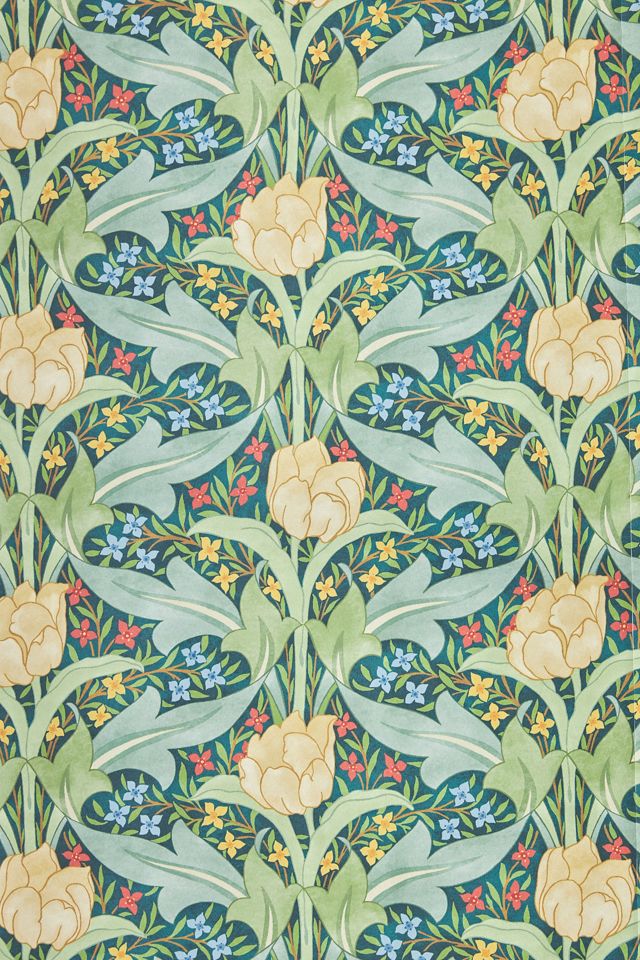 Tulip & Jasmine Floral Wallpaper #1