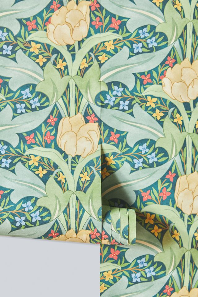 Tulip & Jasmine Floral Wallpaper #2