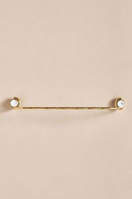 Anthropologie Aino Brass Towel Rail In Brown