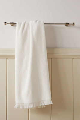 Anthropologie Maude Towel Bar In Silver