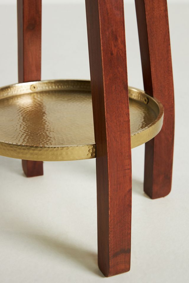 Porte-manteau en bois d'acacia Asta #1