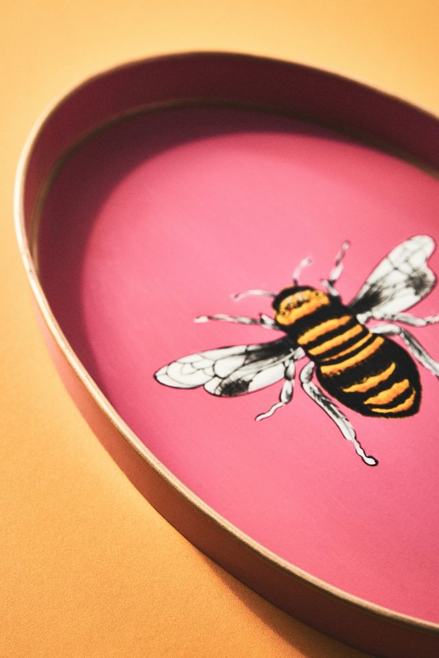 Les Ottomans Handpainted Bee Tray #1