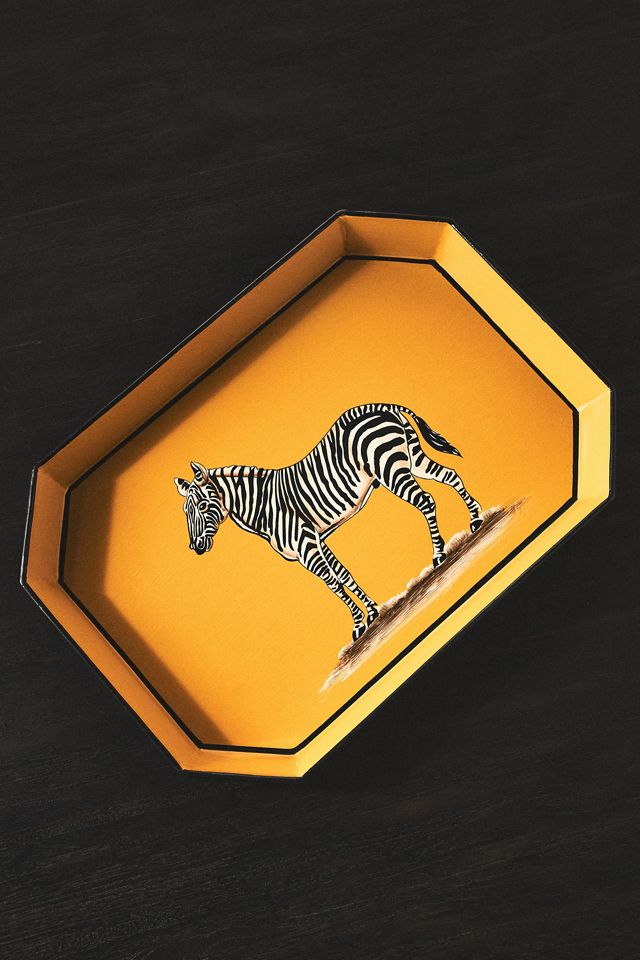 Les Ottomans Handpainted Menagerie Tray #1