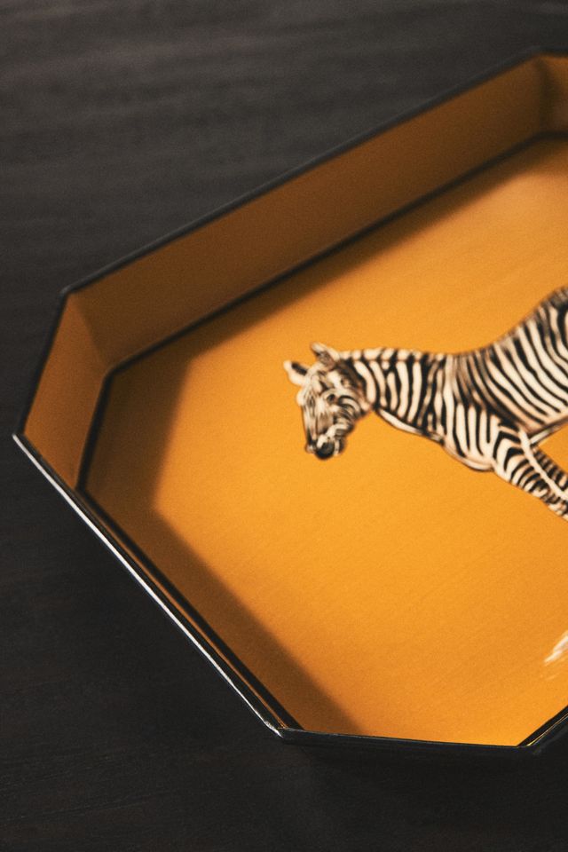 Les Ottomans Handpainted Menagerie Tray #2