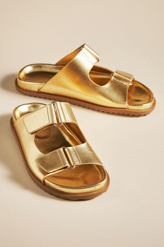 By Anthropologie Double-Strap Slide Sandals #1
