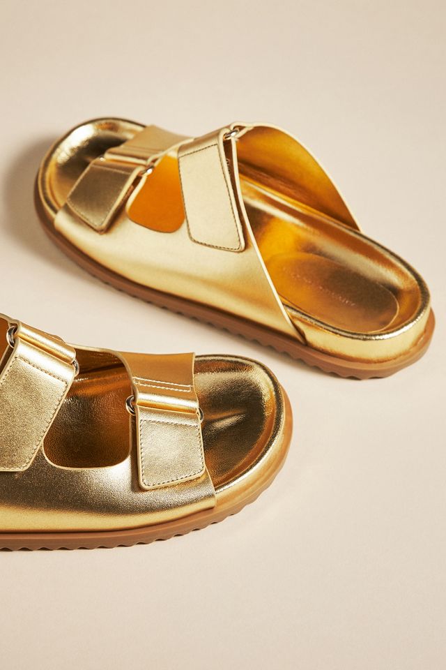 By Anthropologie Double-Strap Slide Sandals #2