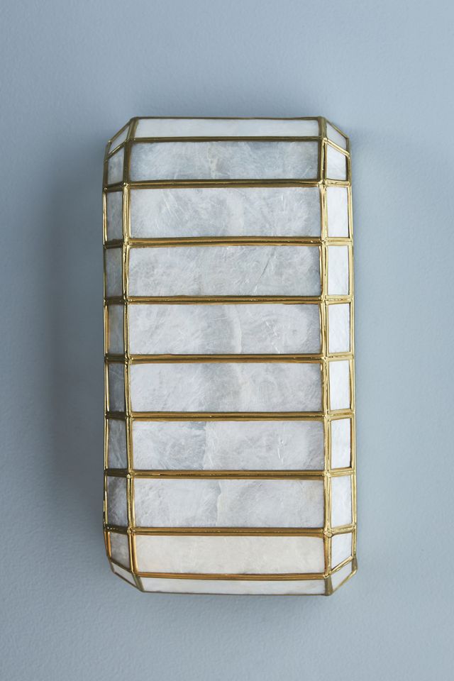 Madelyn Capiz Elongated Sconce Wall Light #2