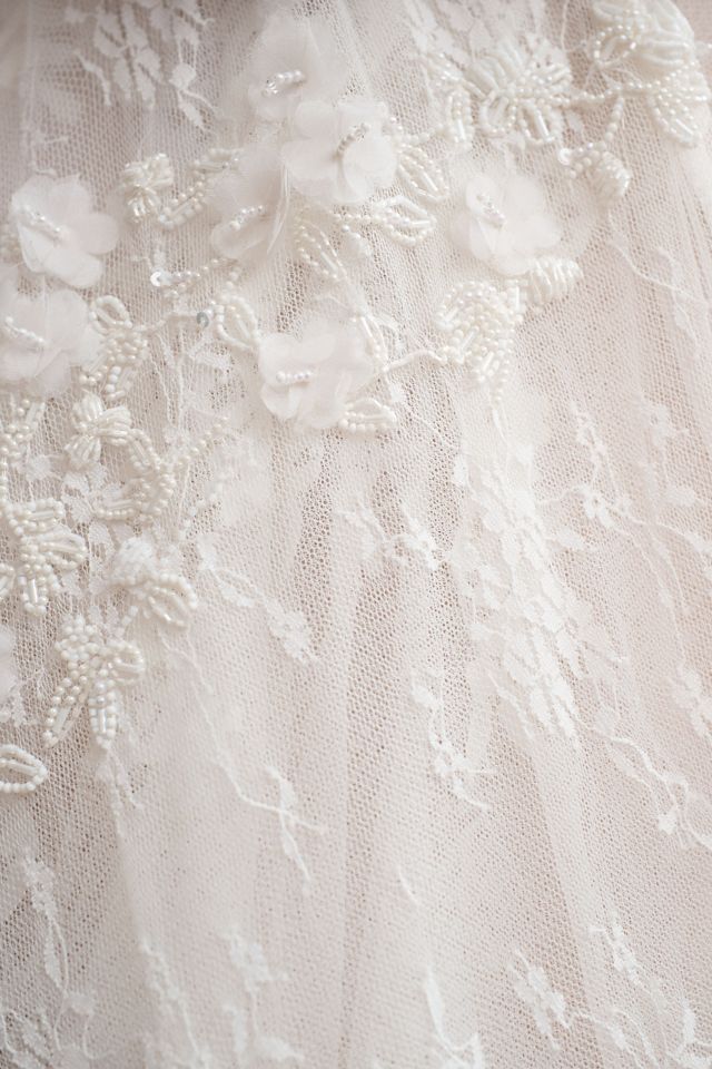 BHLDN Meadow Bridal Cape #1