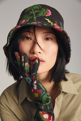 Cynthia Rowley Ribbon Bucket Hat One Size (NEW) Cynthia Rowley | Accessories | Cynthia Rowley Black White  main image 4