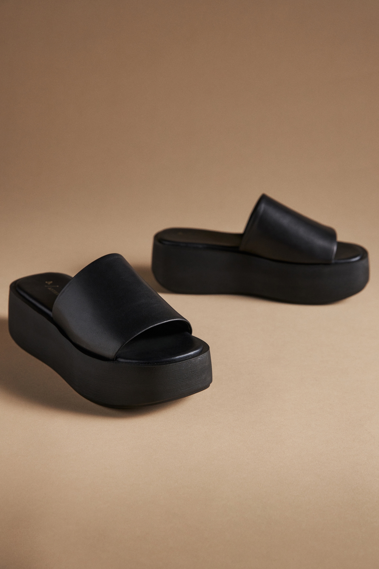 By Anthropologie Platform Slide Sandals