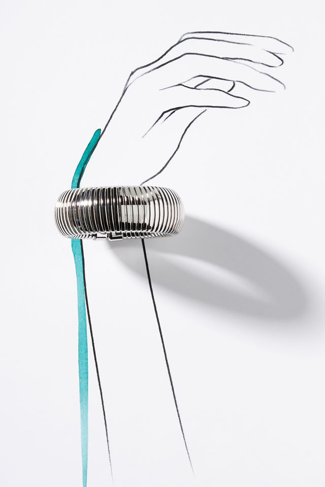Wide Ribbed Bracelet #2