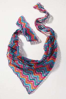 By Anthropologie Retro Crochet Head Scarf In Assorted
