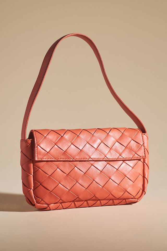 Woven Leather Shoulder Bag