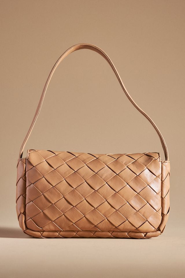 Woven Leather Shoulder Bag #1