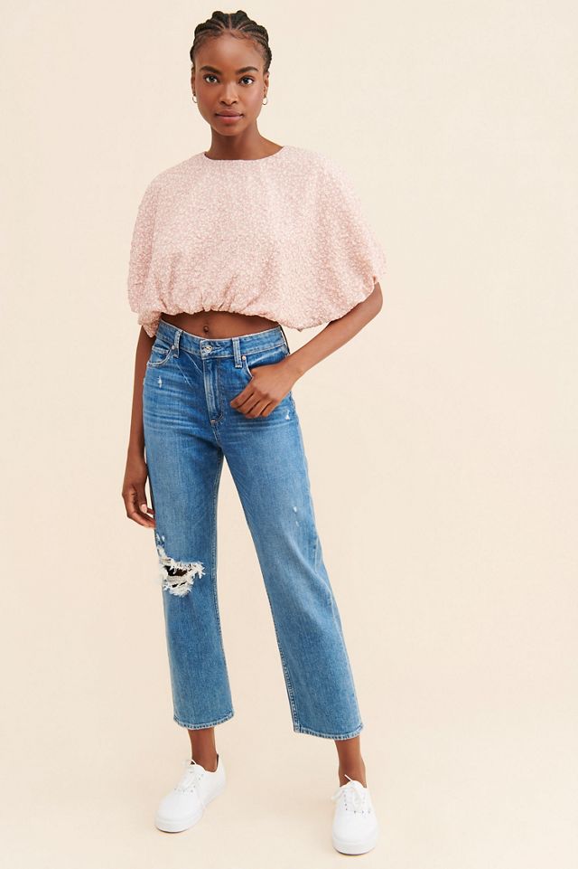 English Factory Cotton Candy Cropped Blouse #3