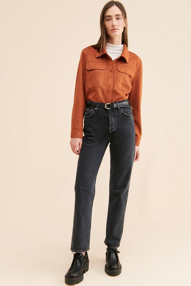 Jules Kae Hannah Faux Suede Shirt Jacket #3