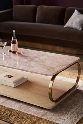 Erin Fetherston Dulcette Marble 54" Coffee Table