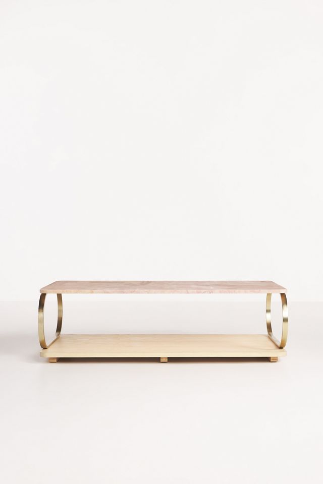 Erin Fetherston Dulcette Marble 54" Coffee Table #1