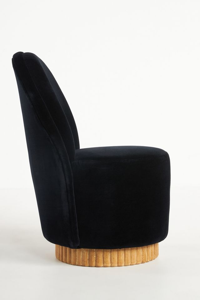 Missy Swivel Velvet Dining Chair #4