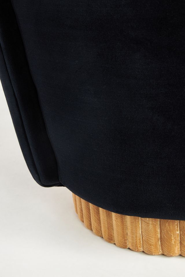 Missy Swivel Velvet Dining Chair #5
