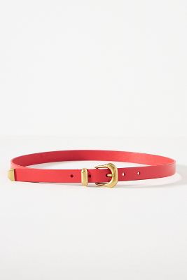 By Anthropologie Leather Western Belt In Red