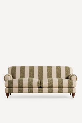 Anthropologie Cecilia Willoughby Two-cushion Sofa In Green