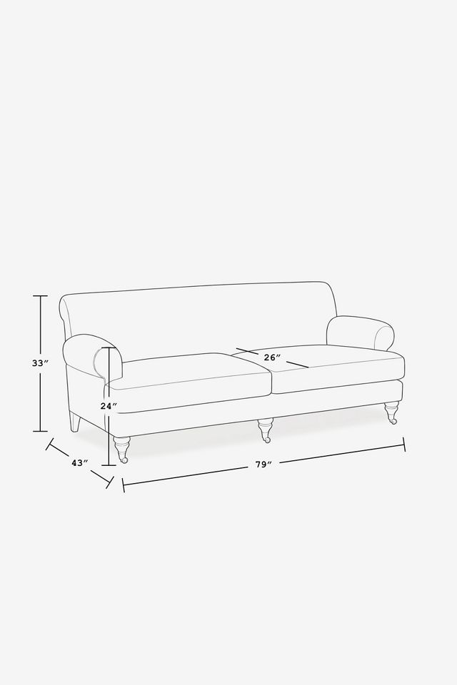 Cecilia Willoughby Bouclé Two-Cushion Sofa #6